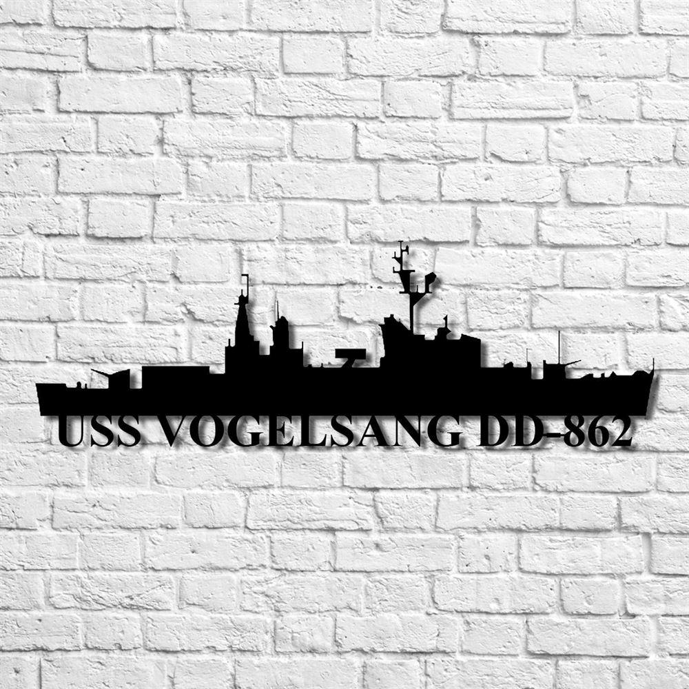 Us Navy Metal Sign, Veteran Signs, Uss Vogelsang Dd862 Navy Ship Metal Art, Metal Sign, Metal Sign Decor, Metal Navy Signs