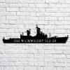 Us Navy Metal Sign, Veteran Signs, Uss Wainwright Cg28 Navy Ship Metal Art, Metal Sign, Metal Sign Decor, Metal Navy Signs