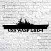 Us Navy Metal Sign, Veteran Signs, USS Wasp CVS18 Navy Ship Metal Sign, Metal Sign, Metal Sign Decor, Metal Navy Signs