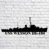 Us Navy Metal Sign, Veteran Signs, Uss Whetstone Lsd27 Navy Ship Metal Art, Metal Sign, Metal Sign Decor, Metal Navy Signs