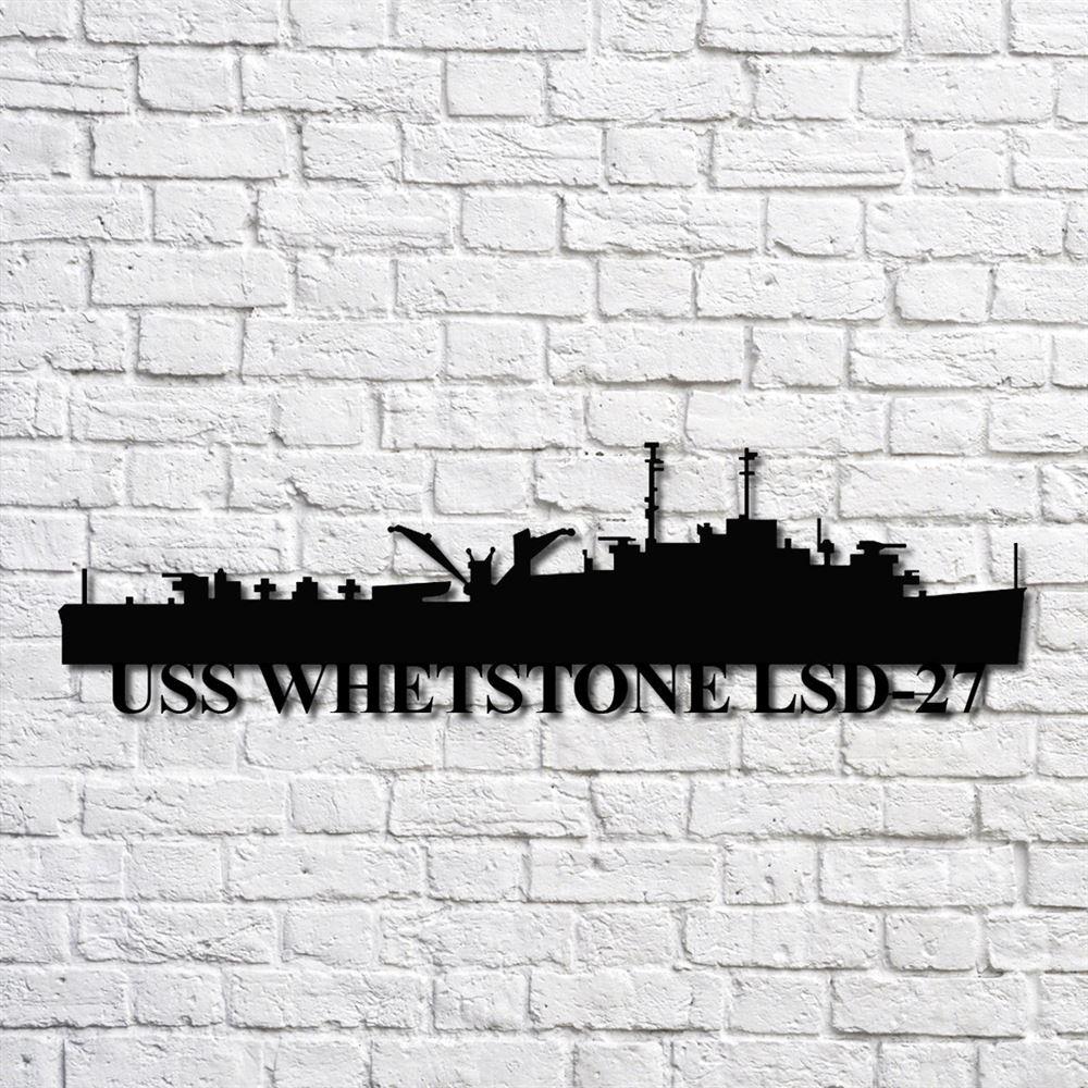 Us Navy Metal Sign, Veteran Signs, Uss Whetstone Lsd27 Navy Ship Metal Art, Metal Sign, Metal Sign Decor, Metal Navy Signs