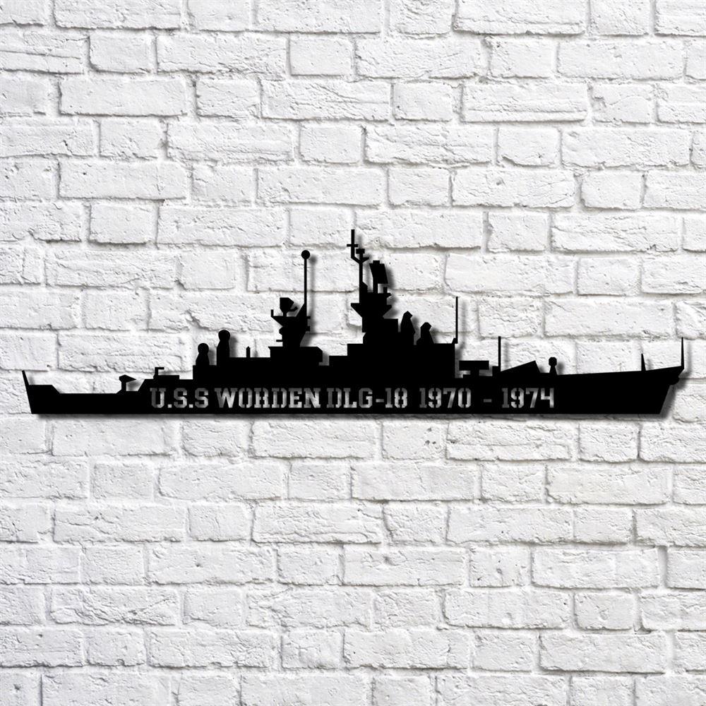 Us Navy Metal Sign, Veteran Signs, Uss Worden Dlg18 1970 1974 Navy Ship Metal Art, Metal Sign, Metal Sign Decor, Metal Navy Signs Us Navy Metal Sign, Veteran Signs, Uss Worden Dlg18 1970 1974 Navy Ship Metal Art, Metal Sign, Metal Sign Decor, Metal Navy Signs