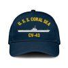 Us Navy Veteran Cap, Embroidered Cap, Uss Corry Dd-817 Classic Embroidered Cap, 3D Embroidered Hats, Mens Navy Cap