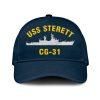 Us Navy Veteran Cap, Embroidered Cap, Uss Springfield Clg-7 Classic Embroidered Cap, 3D Embroidered Hats, Mens Navy Cap