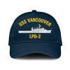 Us Navy Veteran Cap, Embroidered Cap, Uss Vulcan Ar-5 Classic Embroidered Cap, 3D Embroidered Hats, Mens Navy Cap