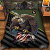 Veteran Bedding Set, Premium All Gave Some Some Gave All US Marines Veteran Bedding Set, Quilt Bedding Set, American Flag Bedding Set