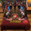 Veteran Bedding Set, US Military Services Air Force Veteran Bedding Set, Quilt Bedding Set, American Flag Bedding Set