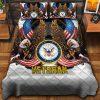 Veteran Bedding Set, Unique America Veteran Bedding Set, Quilt Bedding Set, American Flag Bedding Set