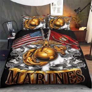 Veteran Bedding Set, Us Marine Corps Veteran&hellip;