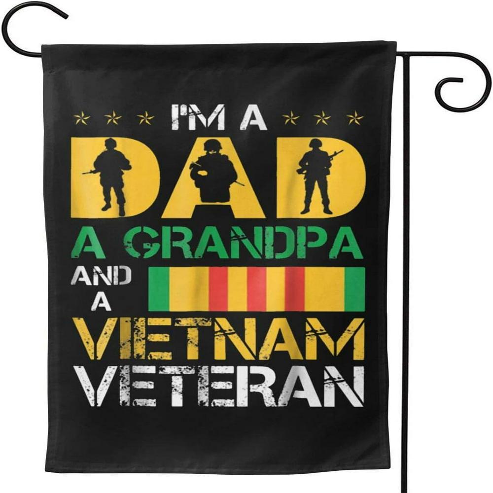 Veteran Day Flag, Viet Nam Veteran I Am Dad A Grandpa Flag, Us Flag Veterans Day, American Flag Veterans Day