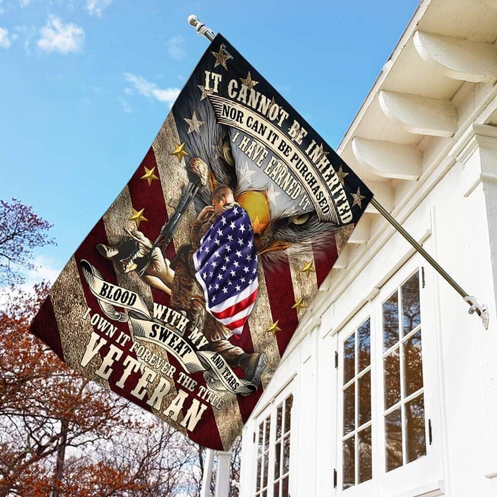 Veteran Flag, Forever The Title Veteran American Flag, American Flag, Veteran Decoration Outdoor Flag