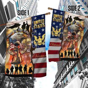 Veteran Flag, Home Of The Free American&hellip;