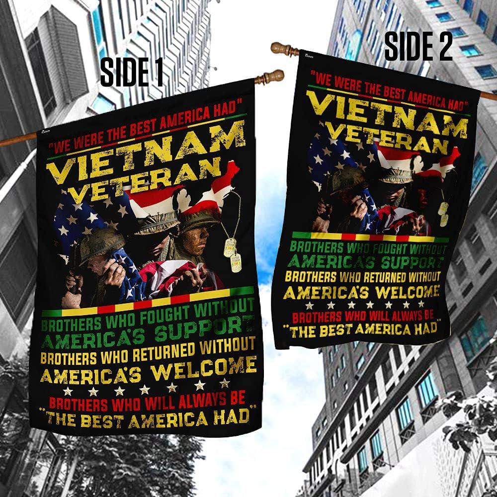 Veteran Flag, We Were The Best America Had Vietnam Veteran Flag, American Flag, Veteran Decoration Outdoor Flag