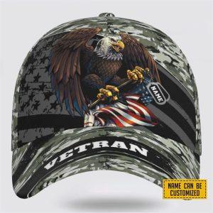 Veterans Baseball Caps American Soldier Nameplate 1