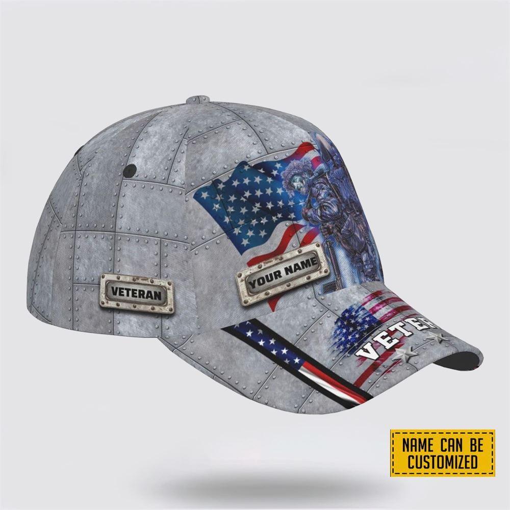 Veterans Baseball Caps American Soldiers March, Personalized Name Veteran, Custom Army Cap, Gifts For Military Personnel