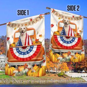Yellow Labrador Retriever Flag Happy Fall –&hellip;
