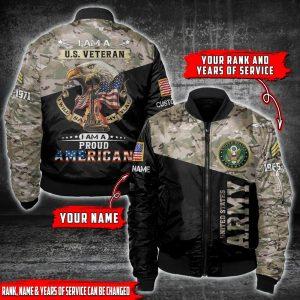 Army Bomber Jacket, Custom Rank Year US&hellip;