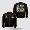 Army Bomber Jacket, Personalized Name Rank United States Army Bomber Jacket, Veteran Bomber Jacket
