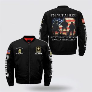 Army Bomber Jacket, Personalized Name Rank US&hellip;