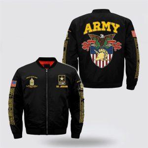 Army Bomber Jacket, Personalized Name Rank US&hellip;