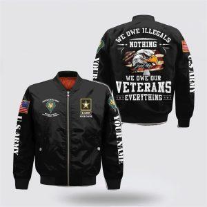 Army Bomber Jacket, Personalized Name Rank US&hellip;