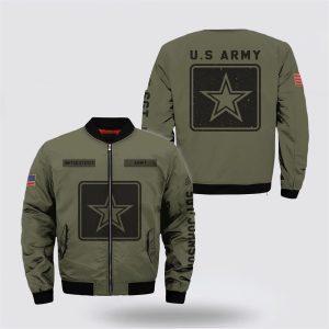Army Bomber Jacket, Personalized Name Rank Us&hellip;