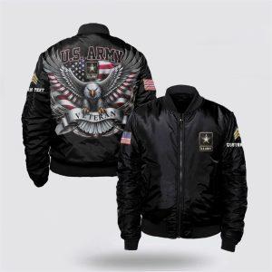 Army Bomber Jacket, Personalized Rank US Army&hellip;