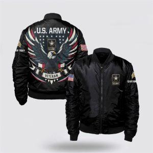 Army Bomber Jacket, Personalized Rank US Army&hellip;