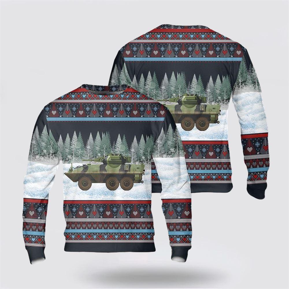 Army Sweater, US Army AVGP Cougar Ugly Christmas Sweater