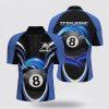 Billiard Jerseys, Custom Billiard Jerseys, Billiard 8 Ball Fire And Water 3D Jerseys Shirt, Billiard Shirt Designs