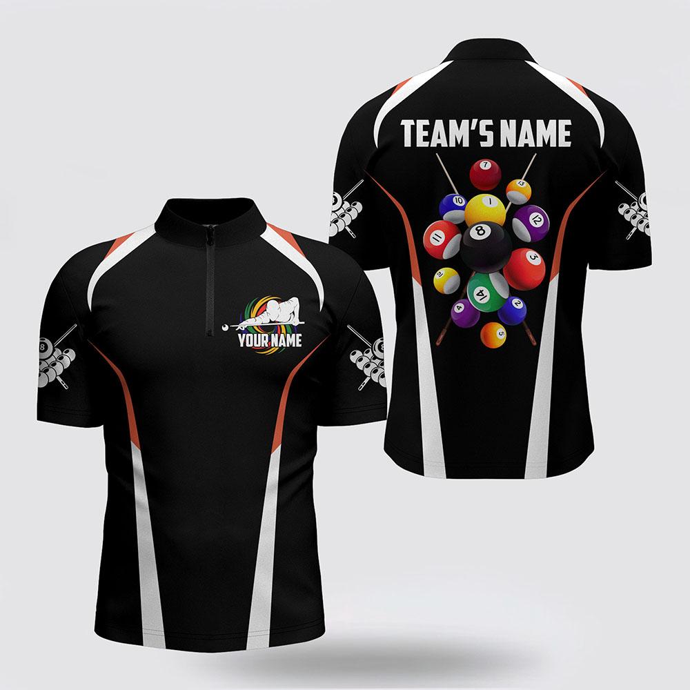 Billiard Jerseys, Custom Billiard Jerseys, Billiard Balls 3D Jerseys Shirts, Billiard Shirt Designs