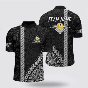 Billiard Jerseys, Custom Billiard Jerseys, Black Polynesian&hellip;