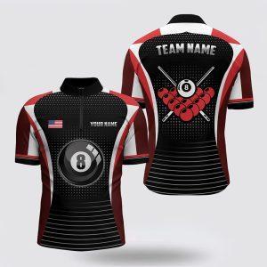 Billiard Jerseys, Custom Billiard Jerseys, Black Red&hellip;