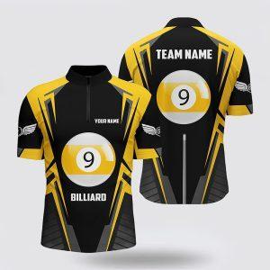 Billiard Jerseys, Custom Billiard Jerseys, Black Yellow&hellip;