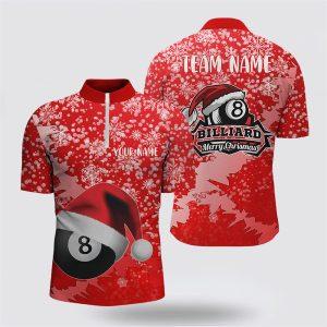 Billiard Jerseys, Custom Billiard Jerseys, Christmas 8 Ball Pool Billiards Jerseys Shirts, Christmas Pool Balls