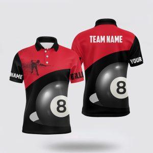 Billiard Polo Shirts, 3D Funny Billiard Player&hellip;