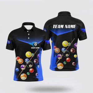 Billiard Polo Shirts, 8 Ball Abstract Grunge&hellip;