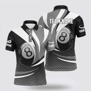 Billiard Polo Shirts, 8 Ball Billiard Grey&hellip;