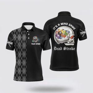 Billiard Polo Shirts, Argyle Pattern School Billiard&hellip;