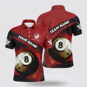 Billiard Polo Shirts, Billiard 8 Ball 3D&hellip;