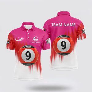 Billiard Polo Shirts, Billiard 9 Ball 3D&hellip;