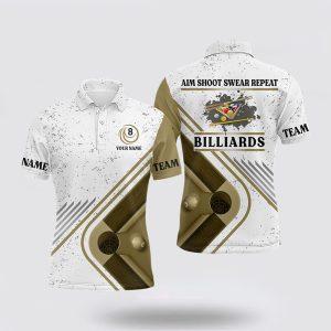 Billiard Polo Shirts, Billiard Aim Shoot Swear&hellip;