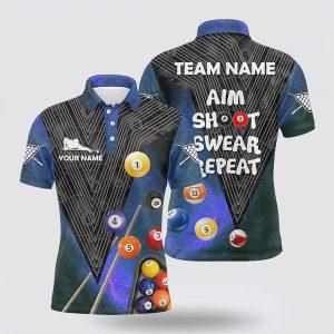 Billiard Polo Shirts, Billiard Aim Shoot Swear&hellip;