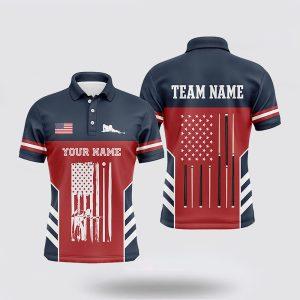 Billiard Polo Shirts, Billiard American Flag Red&hellip;