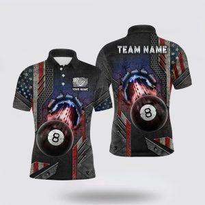Billiard Polo Shirts, Billiard Ball 8 Crack&hellip;