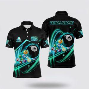 Billiard Polo Shirts, Billiard Balls 3D All&hellip;