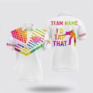 Billiard Polo Shirts, Billiard Watercolor American Flag&hellip;