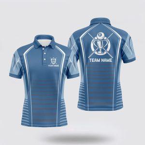 Billiard Polo Shirts, Billiards Light Blue Trophy&hellip;