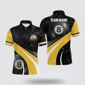 Billiard Polo Shirts, Black And Yellow Billiard&hellip;