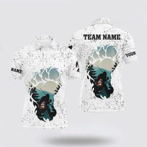 Billiard Polo Shirts, Funny Bigfoot Holding Billiard&hellip;